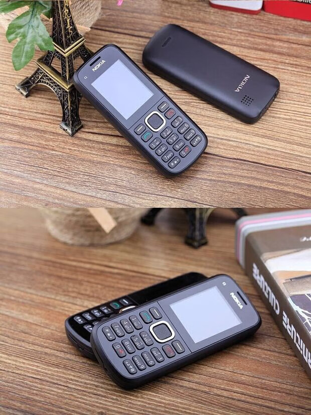 诺基亚nokiac102原装超长待机直板手机备用大字体男女款老人机 黑/1电