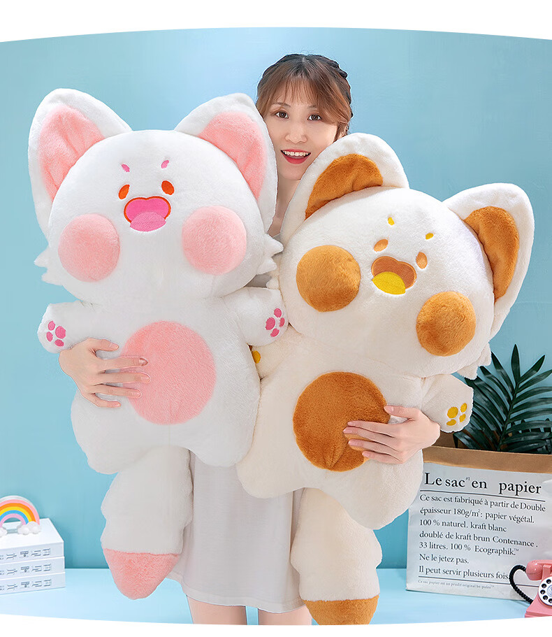 【现货】网红嘟嘟猫带翅膀嘟嘟喵玩偶可爱猫咪公仔亲肤柔软萌系教主超