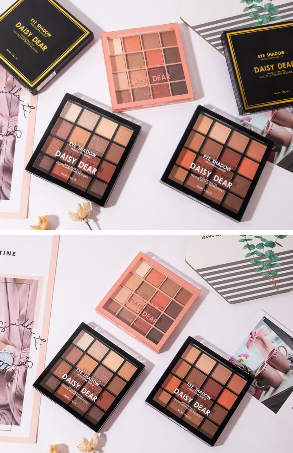 daisy dear小城伊香16色眼影盘珠哑光亮片奶茶日常大地色多色1122 02