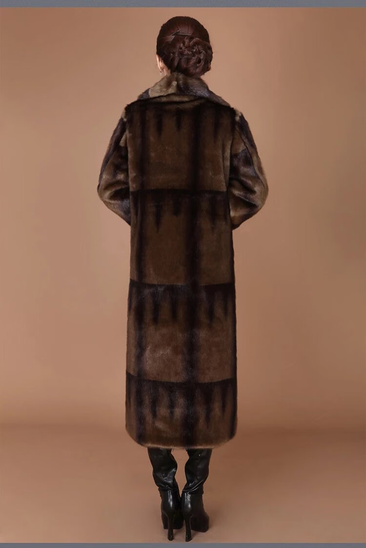 【捡漏特价】babiboy海宁皮草貂皮大貂毛水貂毛皮草女妈妈中长款整貂