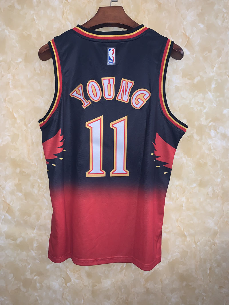 腾讯·体育nba老鹰队11号特雷杨球衣21威尔金斯复古背心网眼透气韦伯