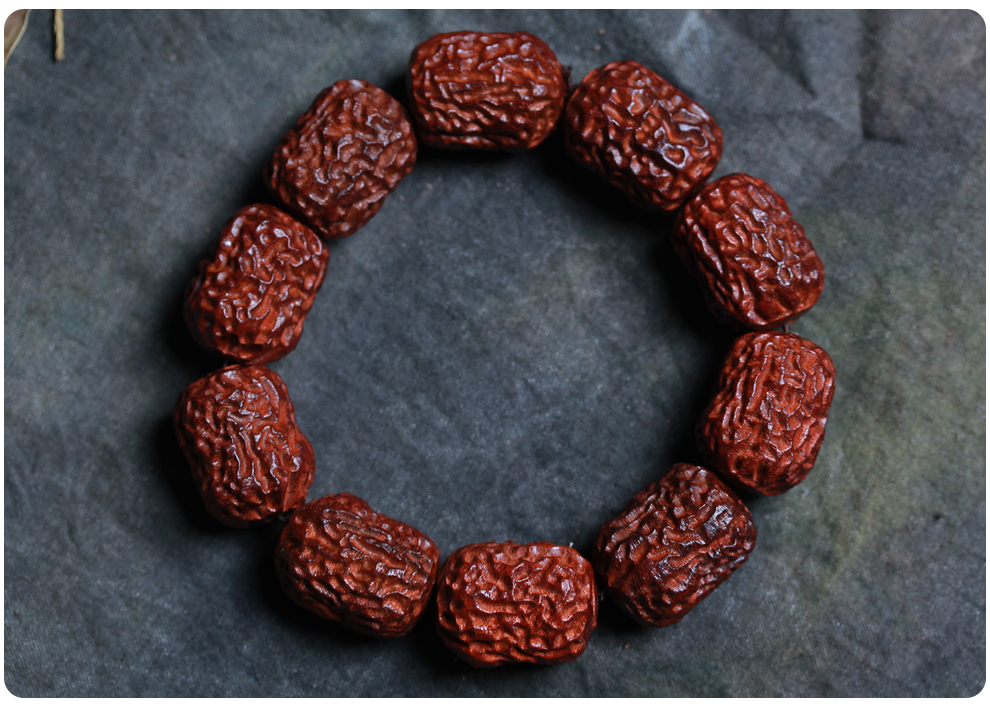 小叶紫檀枣珠手串佛珠文玩红木枣型男女手链木质饰品礼物送礼佳选