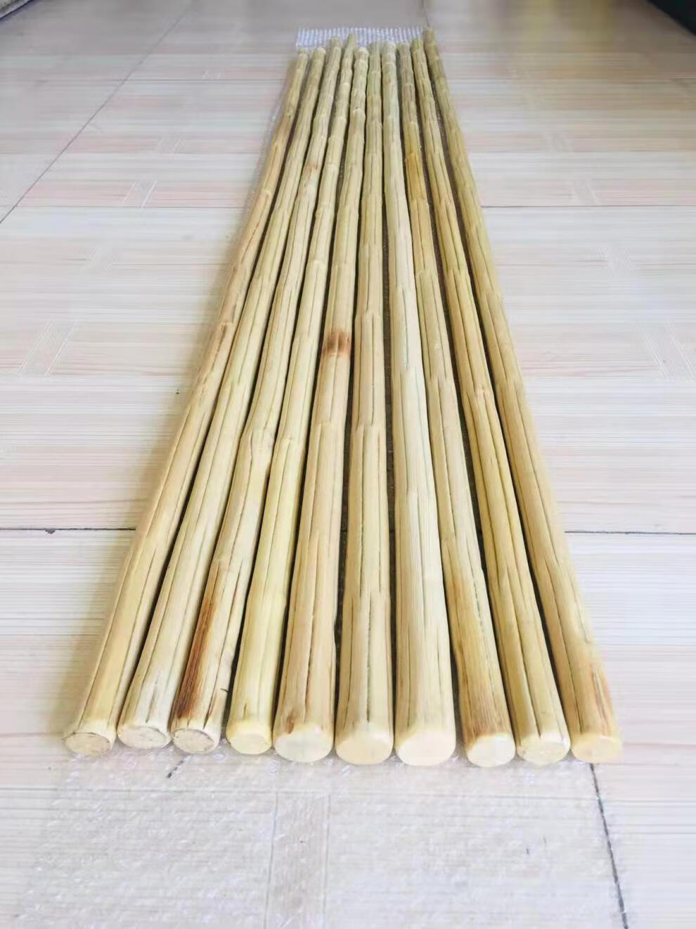 降龙木原木棍五台山六道木九道武术棍鞭杆十三把登山杖原木干料直棍