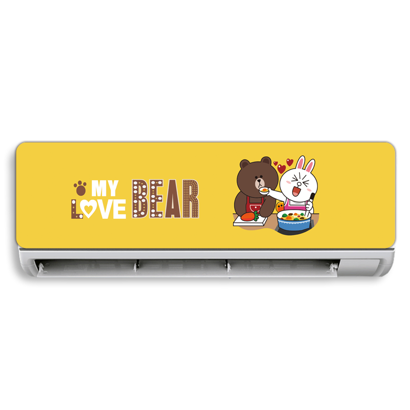 空调贴 挂式空调植物花卉防水可移除 翻新贴膜空调贴纸 装饰空调贴