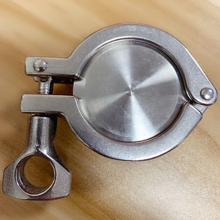 304不锈钢卡箍盲板套装卫生级卡盘端头闷堵盖板快开盲板 φ204 卡盘