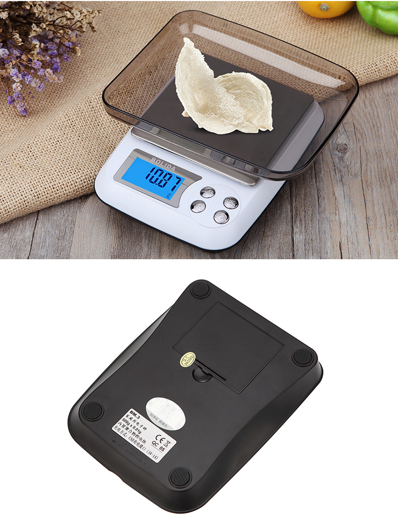 小称重称克迷你精准厨房秤 迷你烘焙食品称重器克秤 充电精准家用厨房
