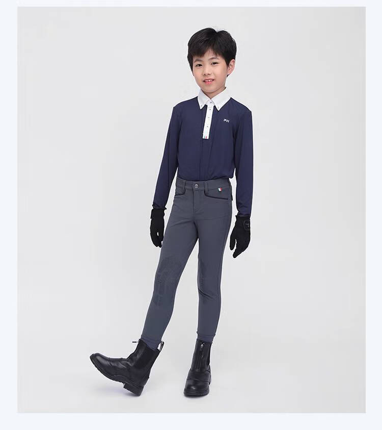 马术短靴儿童马术马靴骑马靴短靴男女儿童牛皮透气短筒马靴品质马术