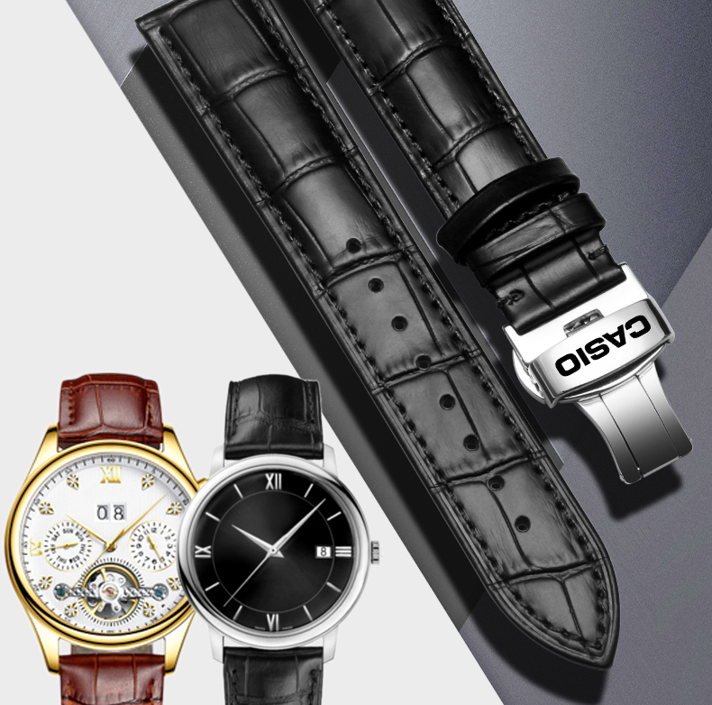 官方旗舰 卡西欧剑鱼手表表带bem501 506 507男女款小红表皮带表链