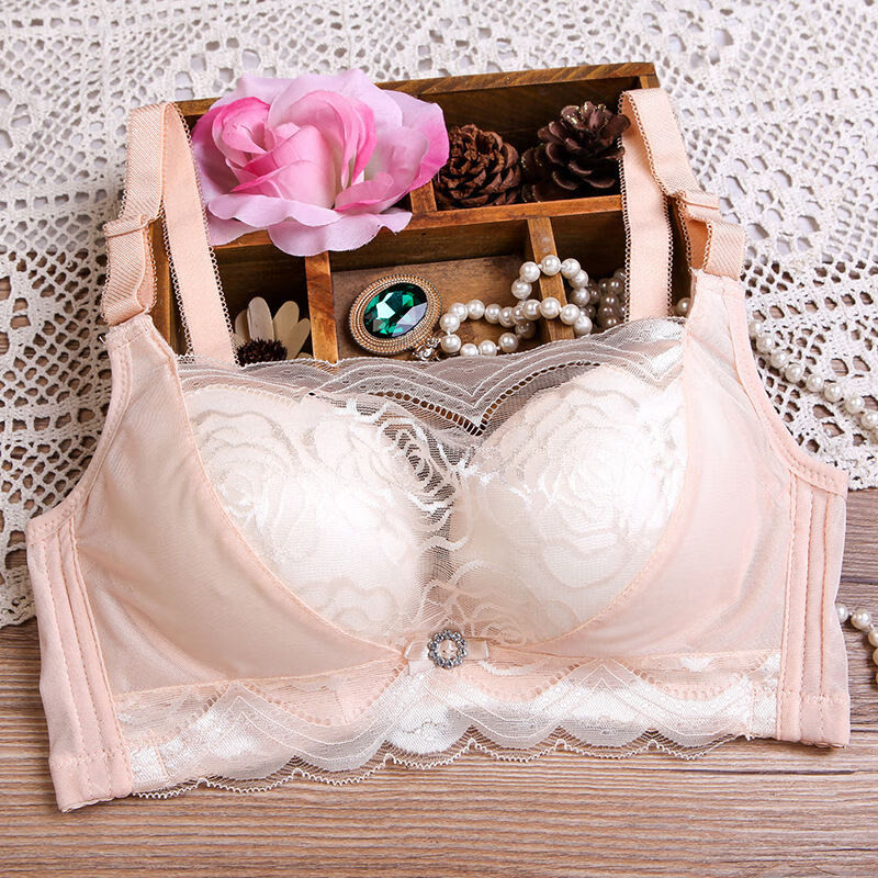 南极人 超厚无钢圈聚拢加厚文胸抹胸式内衣女小胸性感厚款防走光胸罩