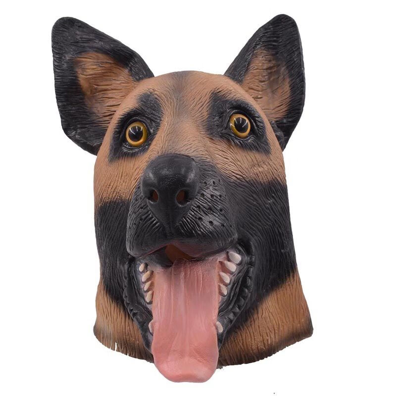 单身狗头套 万圣节神烦狗宠物狗面具黄狗头套面具忠犬八公狗头面具