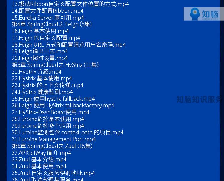 5，SpringCloud眡頻教程微服務架搆項目實戰分佈式運維微架搆師服務培訓資料 全套眡頻 高清眡頻+更新