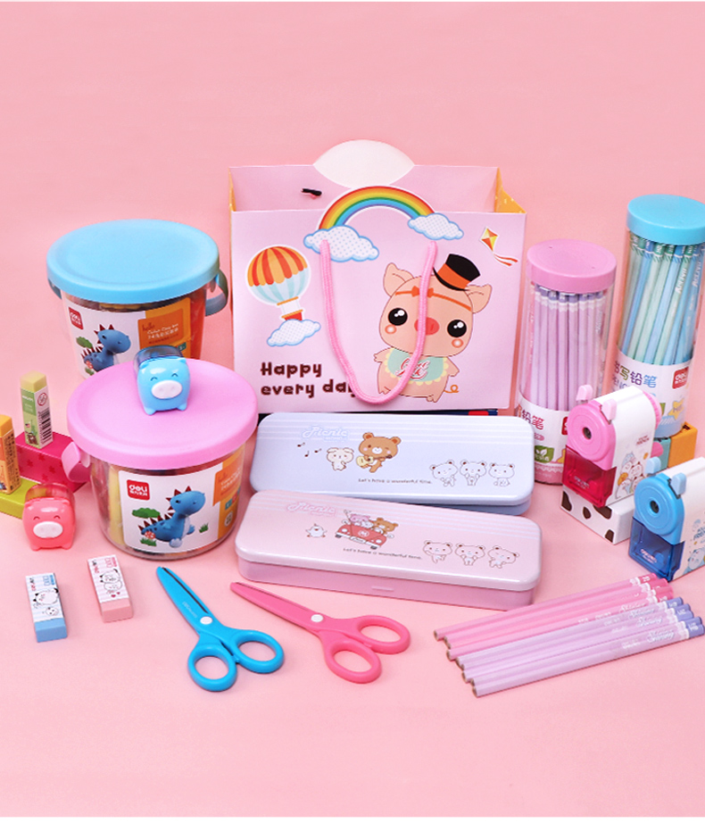 得力文具套装礼盒六一儿童节礼物幼儿园一年级小学生学习用品礼盒小学
