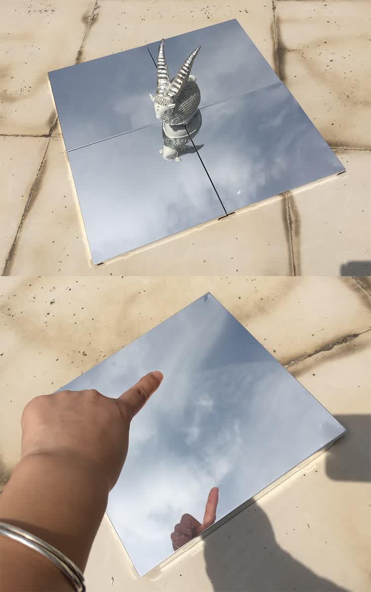 集成吊顶铝扣板镜面吊顶扣板天花板厨房卫生间阳台仿玻璃镜面板 金色