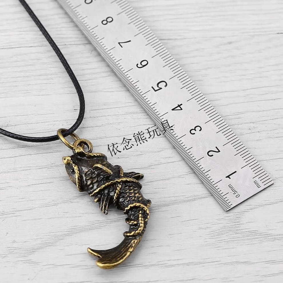 盗墓笔记周边张起灵周边盗墓笔记挂件蛇眉铜鱼钥匙扣金属挂饰品联名