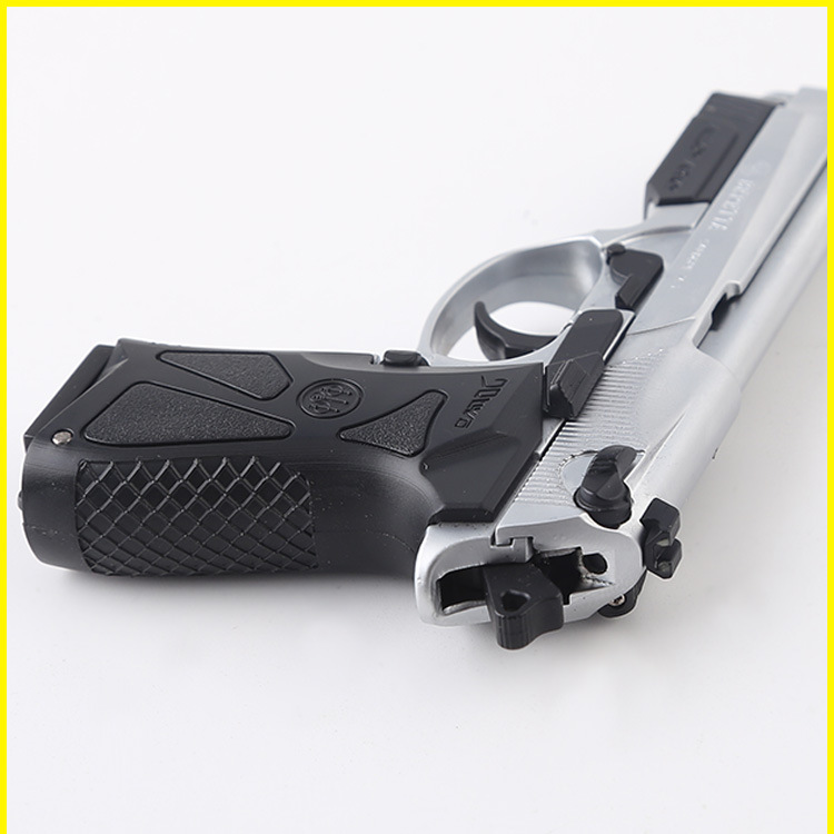 儿童玩具抛壳伯莱塔90two军事抛壳模型属扯卸玩具模型 可拆卸可抛壳不