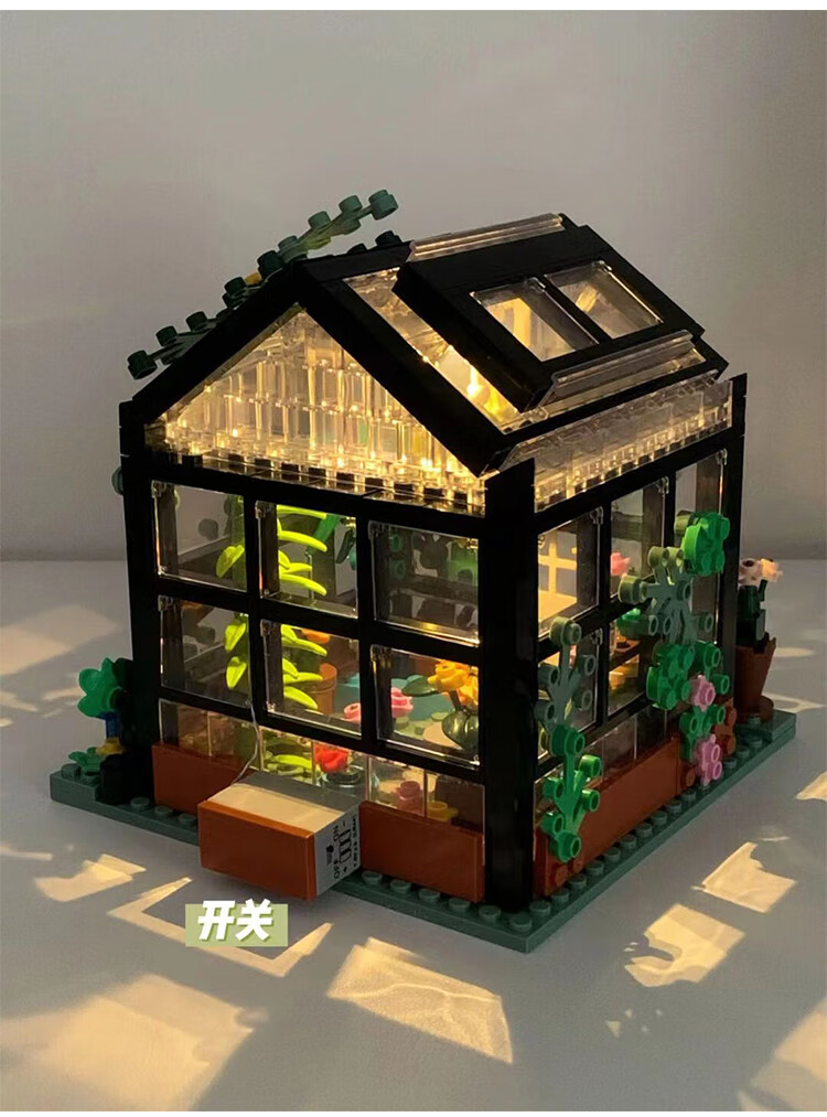 乐高(lego)乐高积木街景城市系列花店别墅房子建筑女孩拼装花束玩具