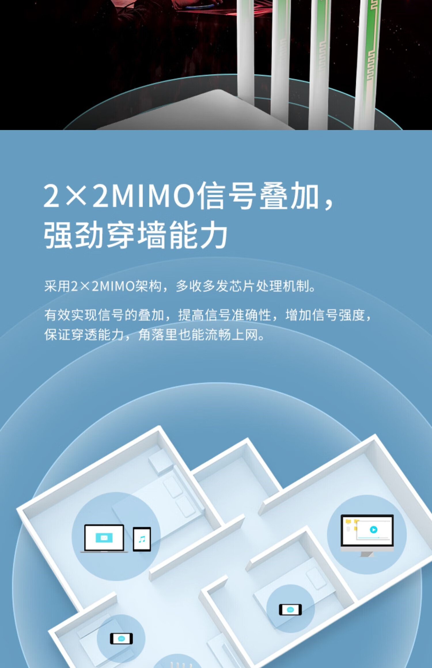 圆小米路由器千兆高速穿墙王双频智能wifi全端口百兆网络宽带迷你无限