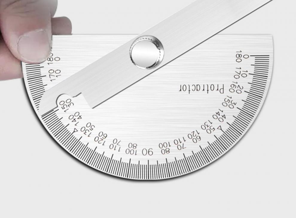 角尺不锈钢高精度量角器木工专用多功能角度测量工具工业级角度规