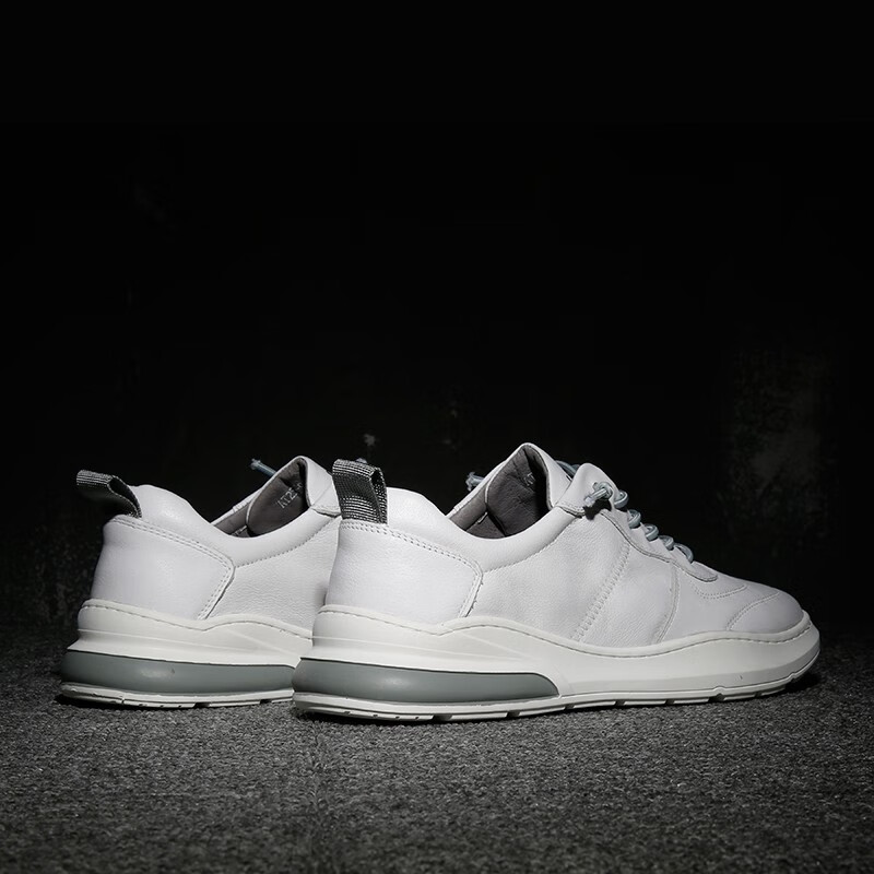 足力仕zulishi飞行员战术休闲运动鞋太平狼康凯韩版达人男鞋百搭 白色