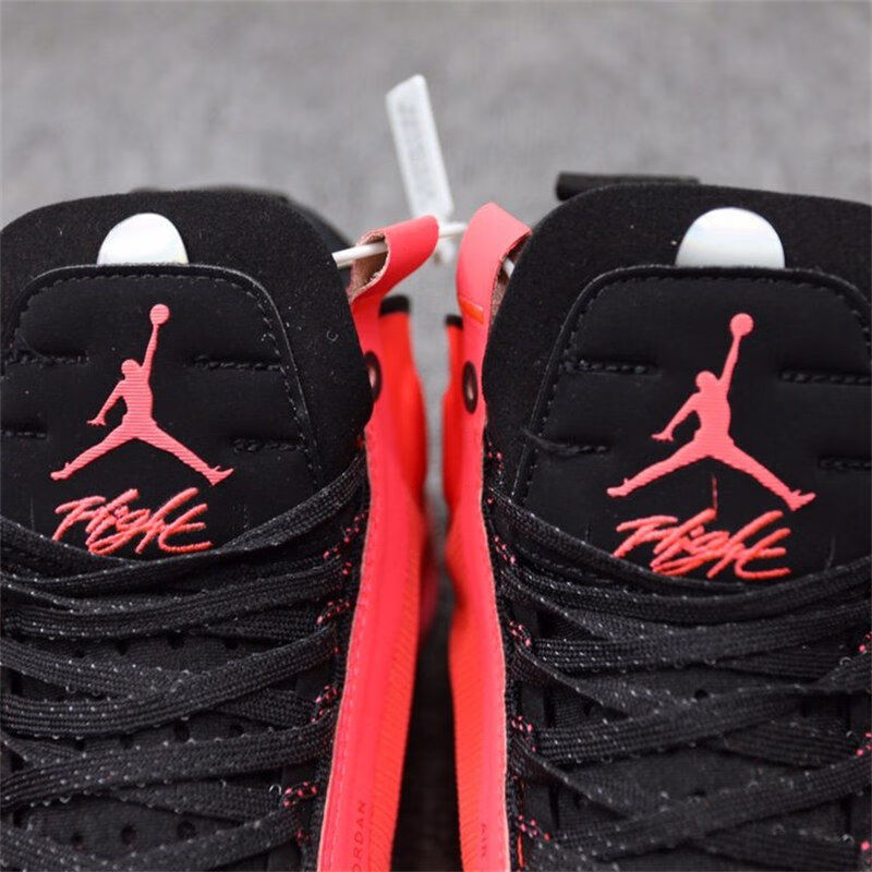 aj34 xxxiv low pf 乔34中帮红黑红防滑耐磨男款运动文化篮球鞋 红黑