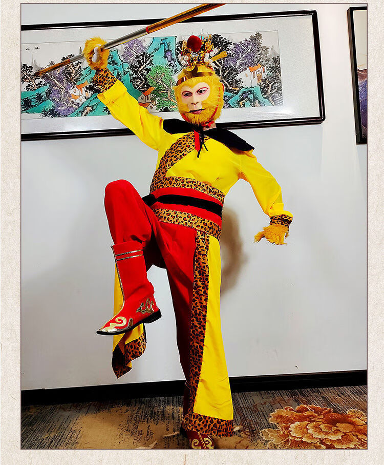 任悻大圣归来2西游记孙悟空的衣服套装全套美猴王京剧套装刺绣表演服