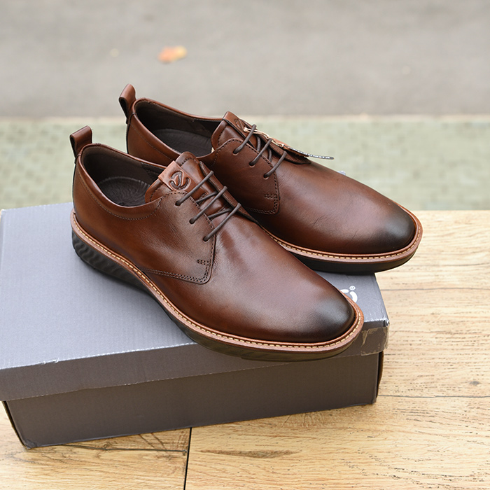 ecco爱步正装皮鞋男 休闲男鞋低帮德比鞋 适动混合 837204 837204