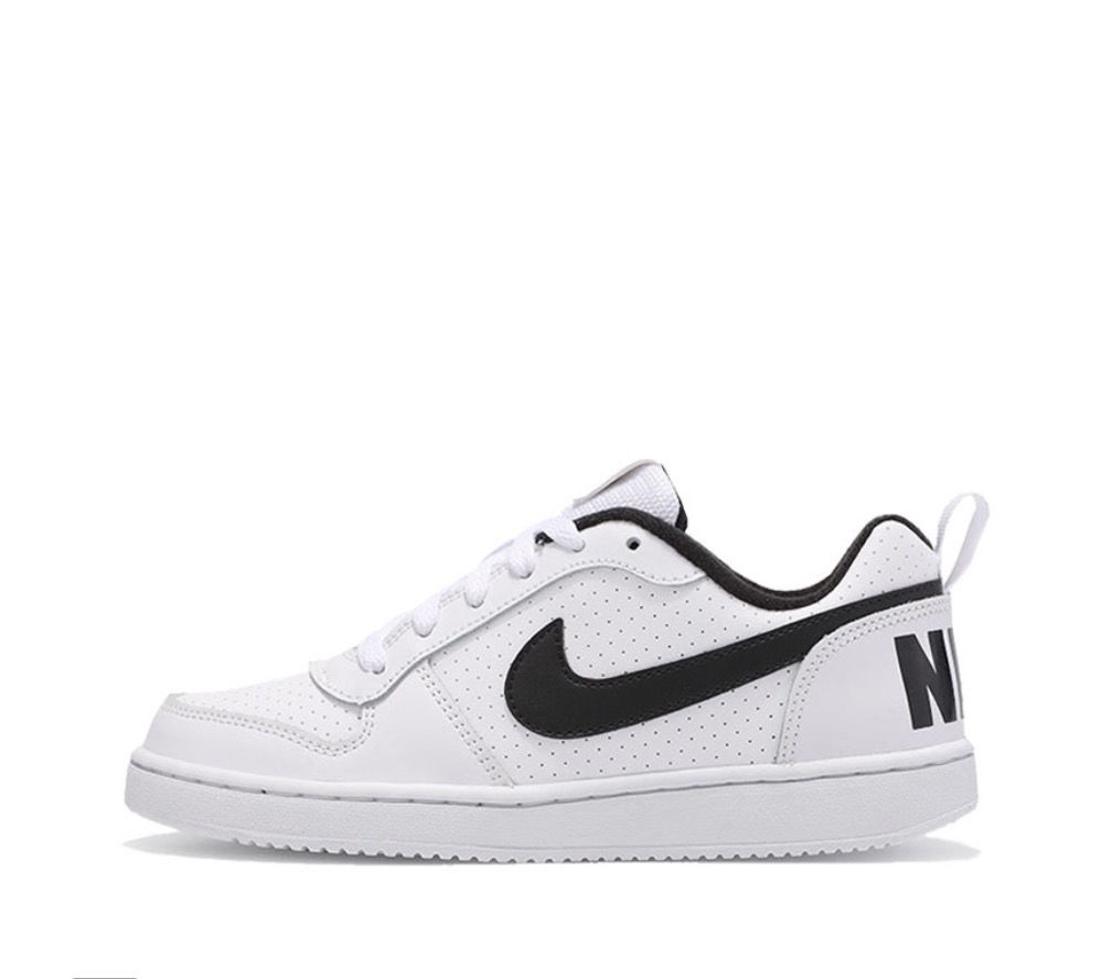 court borough low 男女低帮休闲鞋皮面透气运动板鞋nike莆田 纯原 白