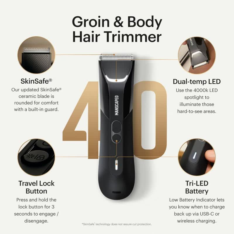 Merleperle orders MANSCAPED electric men 's groin body hair removal, beard and temples trimming razor machine order [body hair] LAWN MOWER 3.0 PLUS thumbnail 3