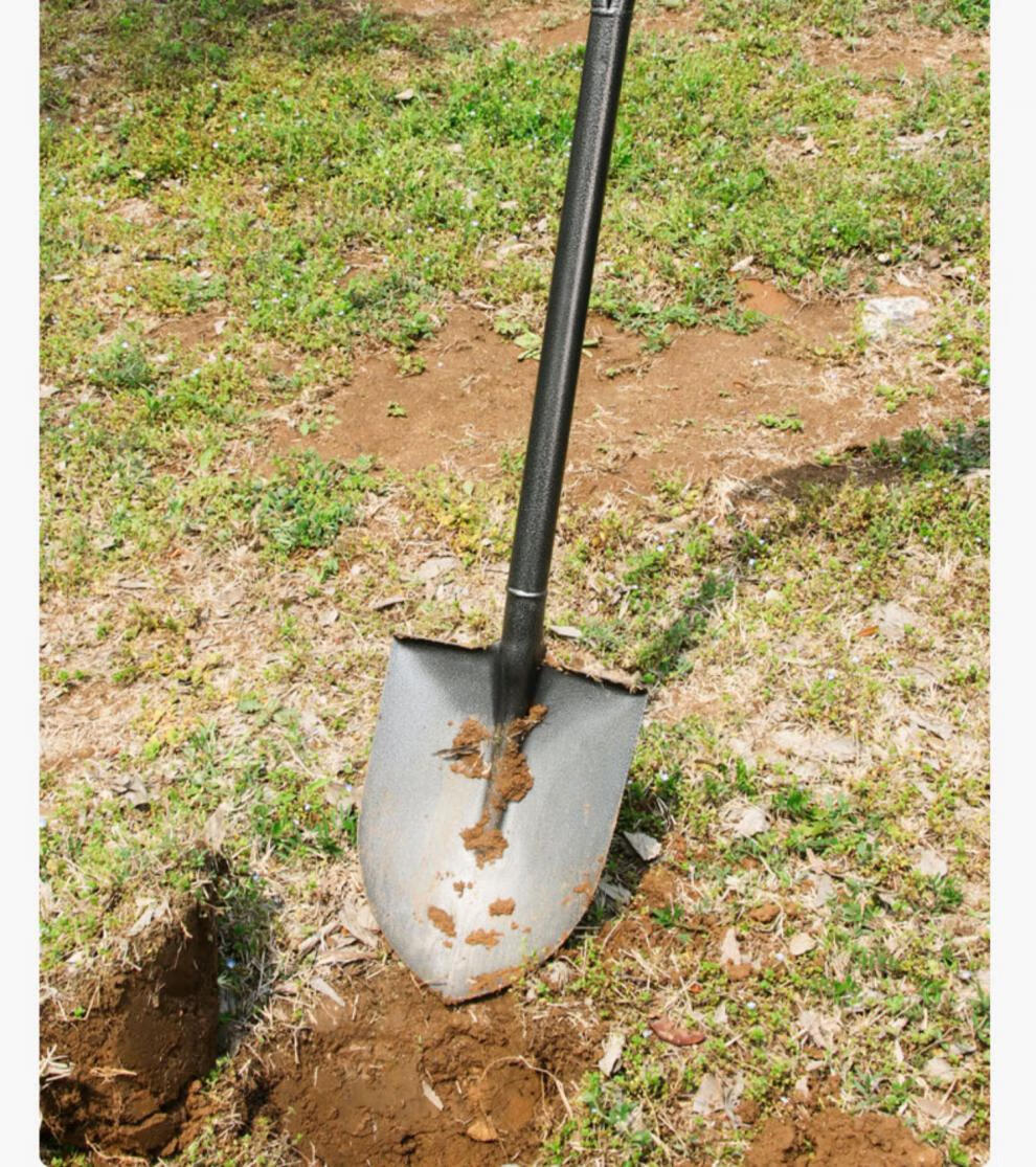 抗洪防汛农用大铁锹加厚铁铲子户外挖土园林工具平头铁锨 抗洪铁锹