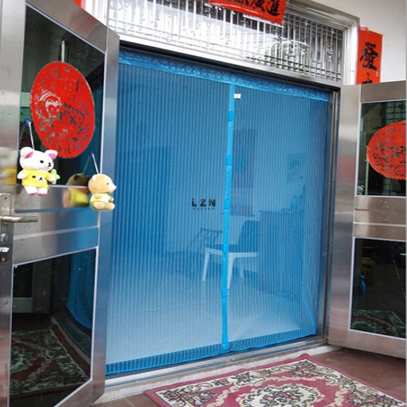 夏天金刚网门帘纱防蚊蝇大门沙门窗夏天门帘子带吸铁磁防蚊门帘磁性