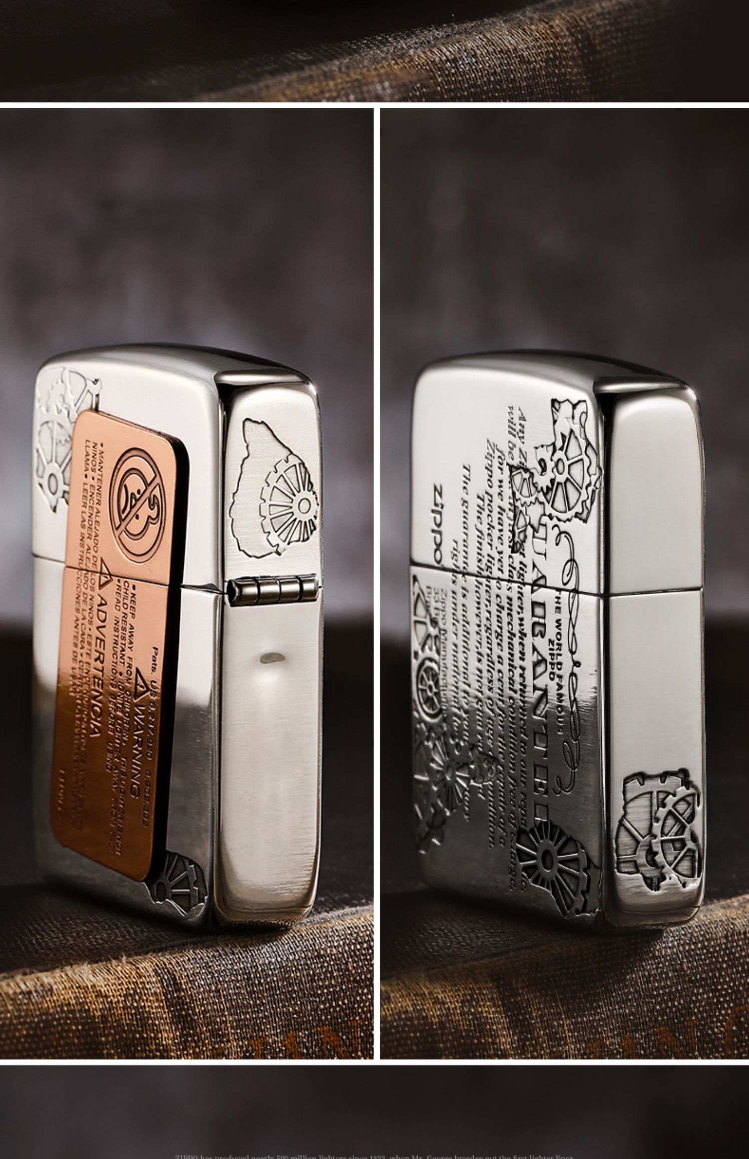 zippo打火机纯银复刻贴章封条美国煤油火机礼品珍藏送男友女友礼物