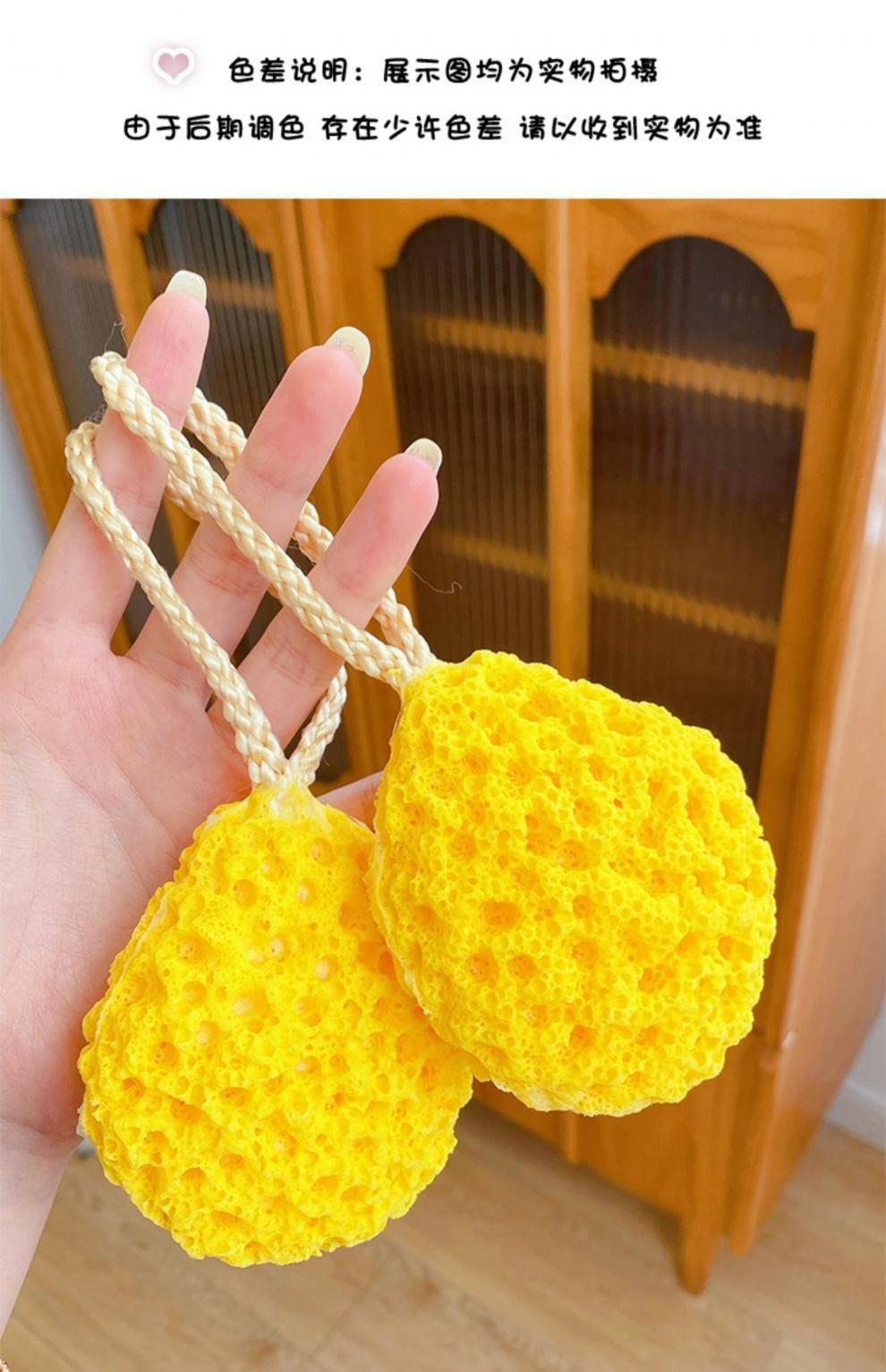 杉贝日式沐浴球洗澡球不散超柔软浴花泡泡浴儿童可爱浴球女搓澡球奶酪