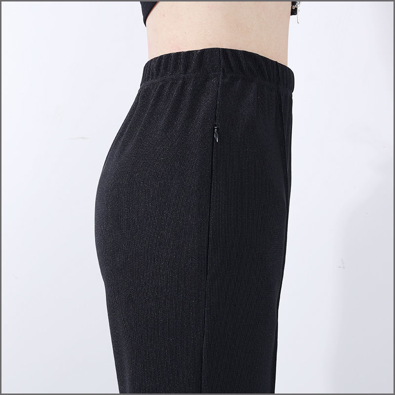 老式健美裤女裤中老年脚蹬裤踩脚裤妈妈裤居家外穿条纹高腰打底裤