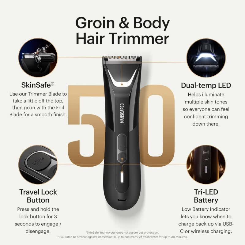 Merleperle orders MANSCAPED electric men 's groin body hair removal, beard and temples trimming razor machine order [body hair] LAWN MOWER 3.0 PLUS thumbnail 2