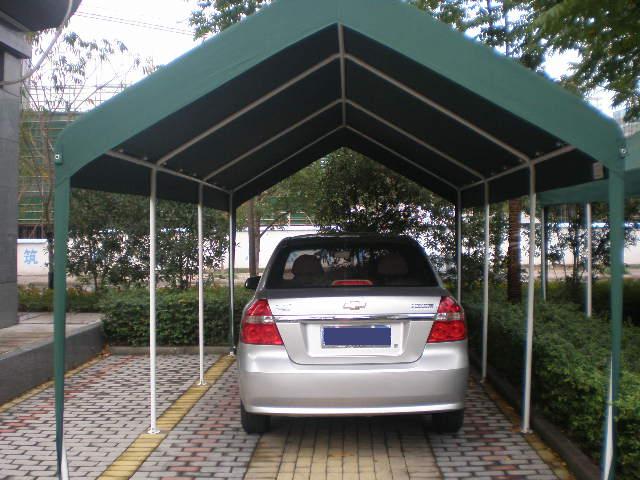 户外停车棚车棚家用汽车帐篷遮阳雨棚简易车库移动晒汽车篷军绿色5328