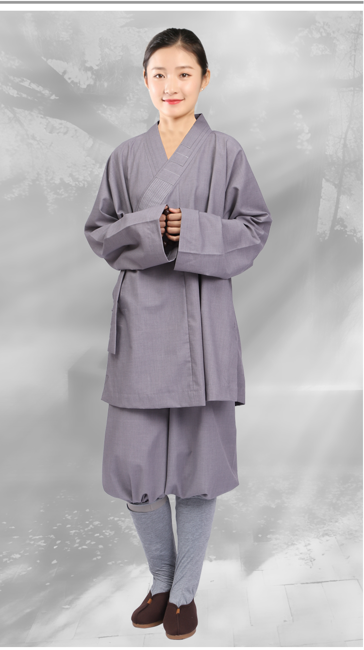 僧人僧服短褂罗汉褂棉麻佛教出家人师父和尚尼姑罗汉衫佛衣服僧衣小褂