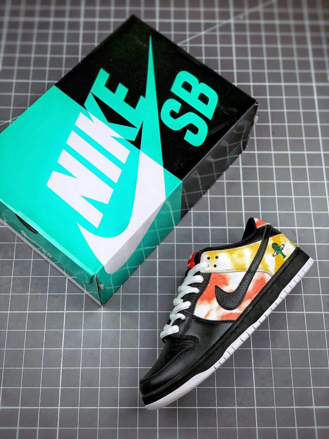 dunk low黑扎染 外星人 百搭潮流休闲男女运动板鞋 dunk 黑扎染外星人