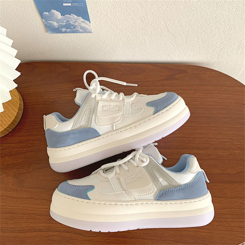 觅夕海盐鞋宽头胖头鞋子女学生日系原宿风春夏天春款休闲运动板鞋大头