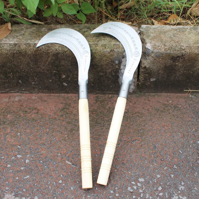 割草刀户外农用除草工具家用锰钢镰刀割草刀农具玉米收割割草长柄大