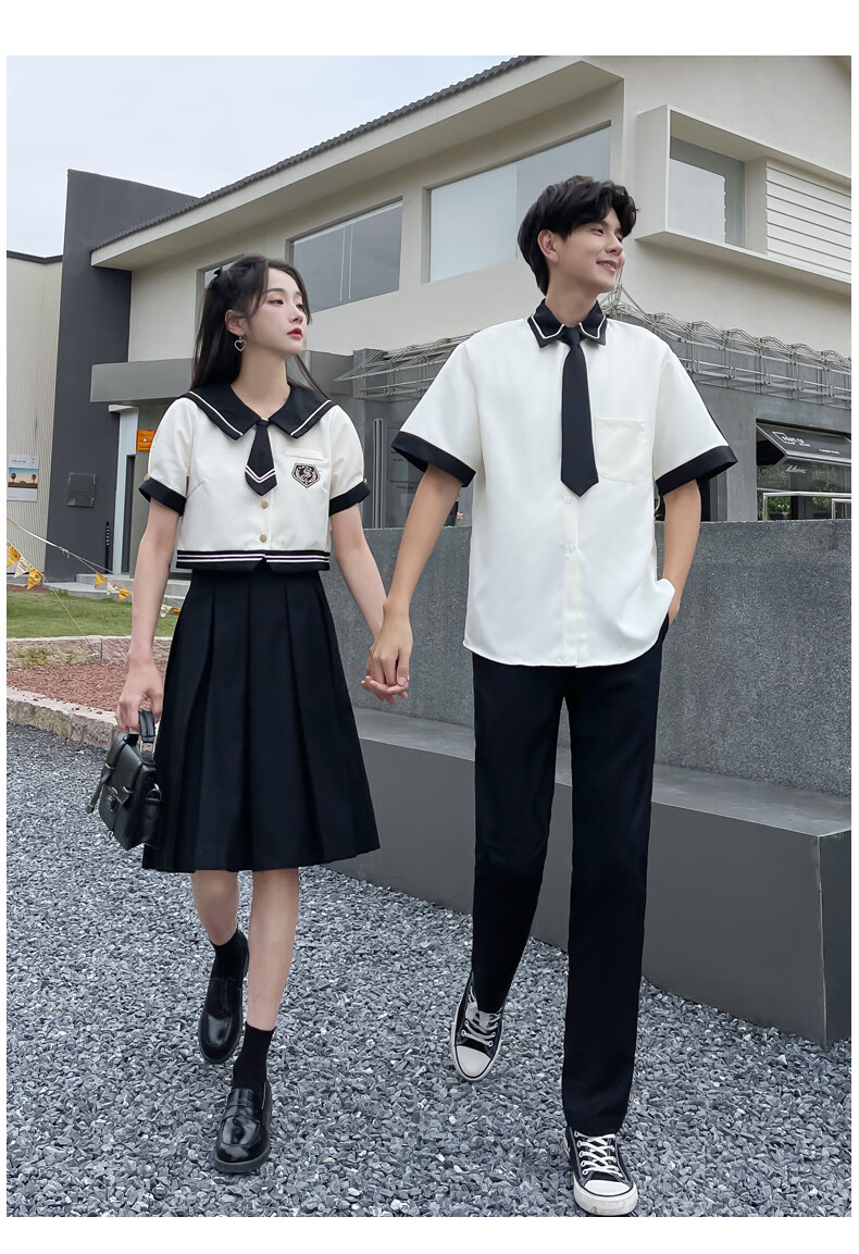 诗歌朗诵演出服jk制服合唱表演服校园风中小学生班服毕业照服装 男裤