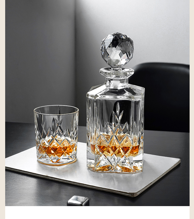 【京选品质】洋酒杯捷克进口酒具 捷克水晶玻璃威士忌杯啤酒杯酒樽