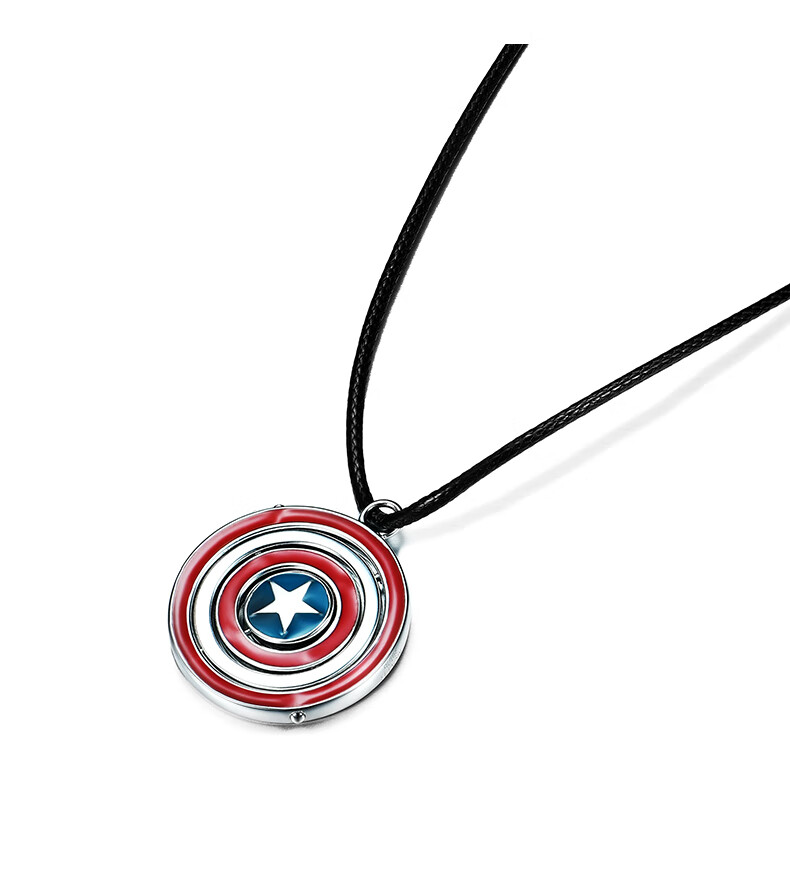 【明星同款】/漫威复仇者联盟钢铁侠队长银项链潮男女锁骨链 美队耳钉