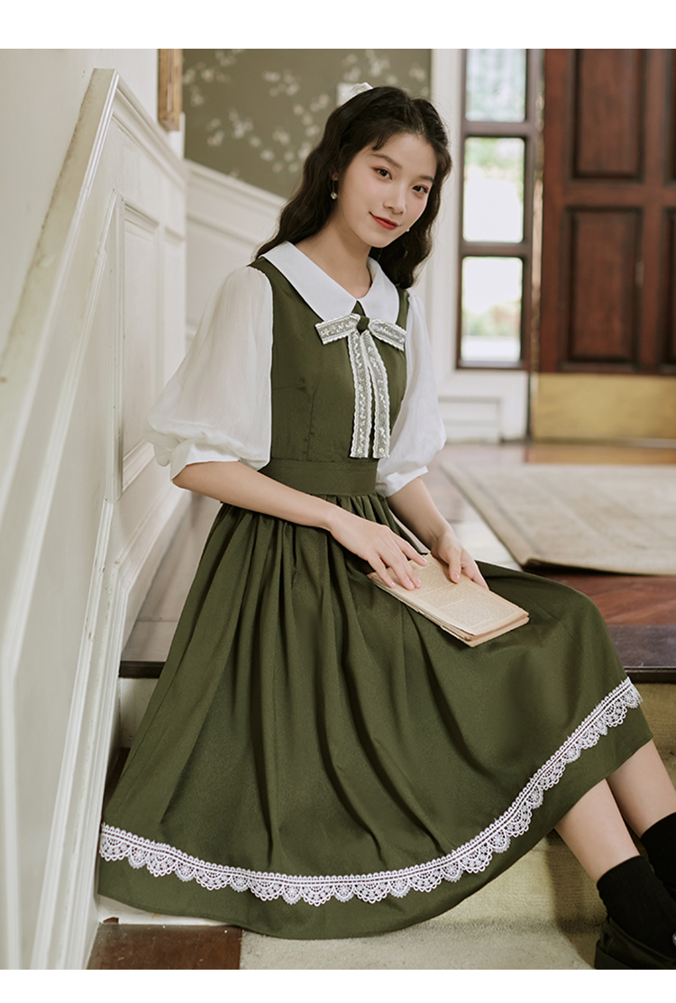 krw/蔻若薇 香港潮牌 民国风小洋装少女成人礼礼服2022年春高中生毕业