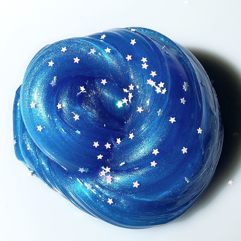 桃花光彩泥史莱姆少女心解压玩具泥巴王瀑布假水高颜值 起泡胶梦幻