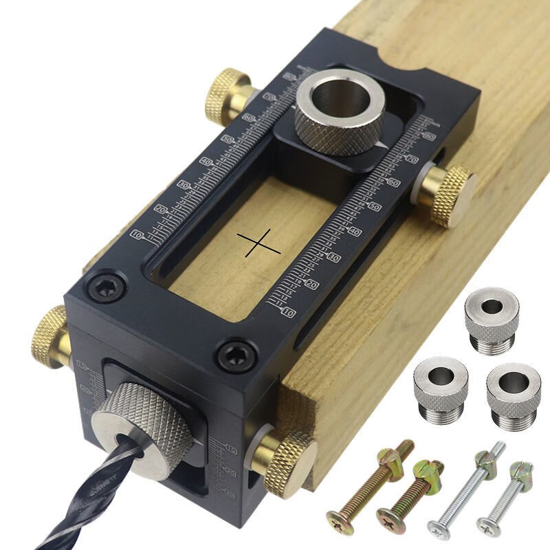 婴儿童床定位打孔器十字斜平头打孔二合一家具开孔木工工具婴儿床打孔