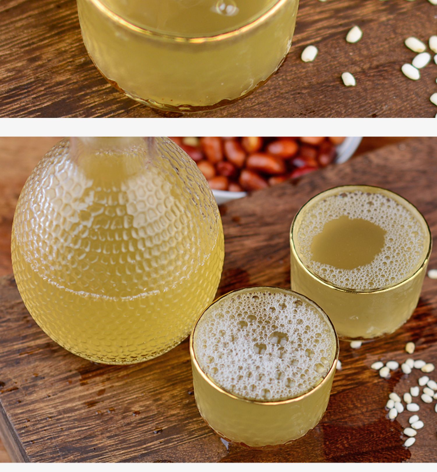 湖北正宗黄酒纯洑汁糯米黄酒粮食原浆十堰半甜型汁5斤桶装 2斤瓶装