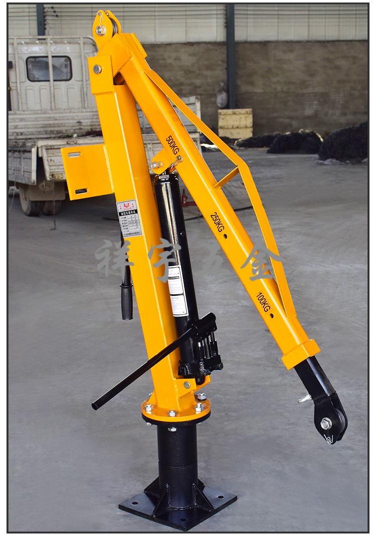 车载吊机12v/24v 小型车用小吊机220v家用电动葫芦液压吊车起重机 1吨