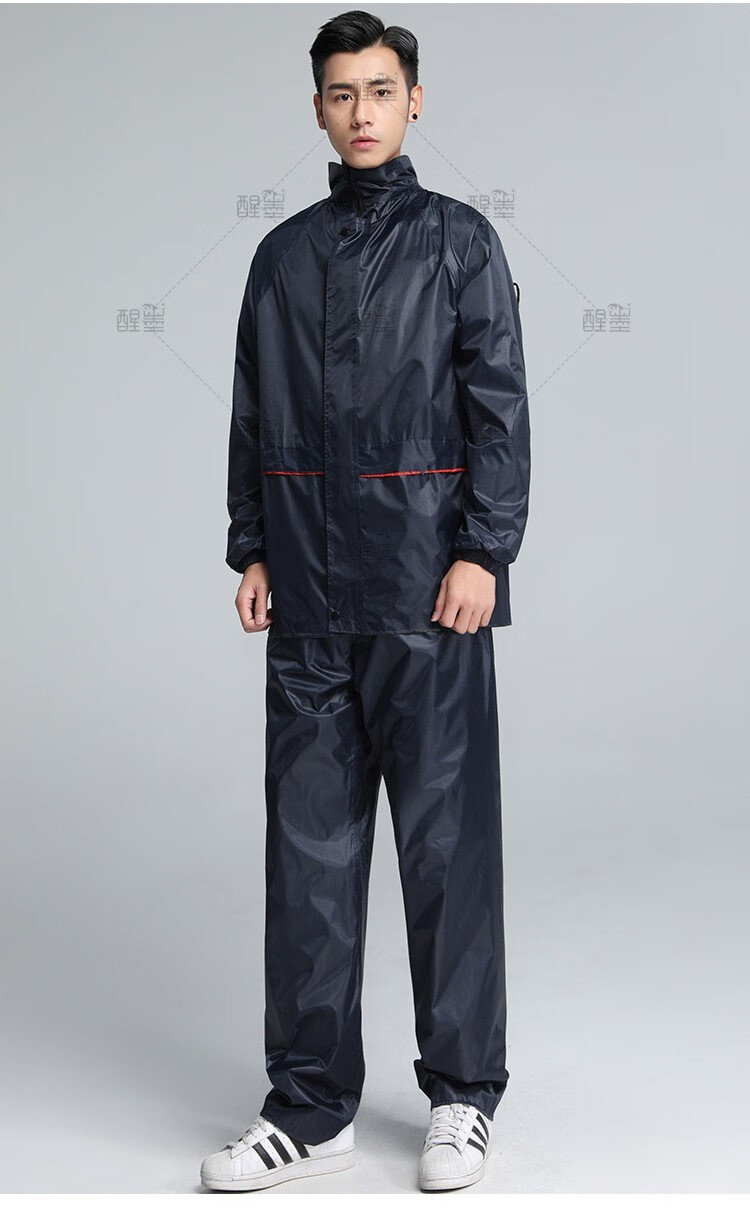 门扉 雨衣男 双面穿雨衣雨裤套装pvc分体雨衣电动摩托车雨衣雨披成人