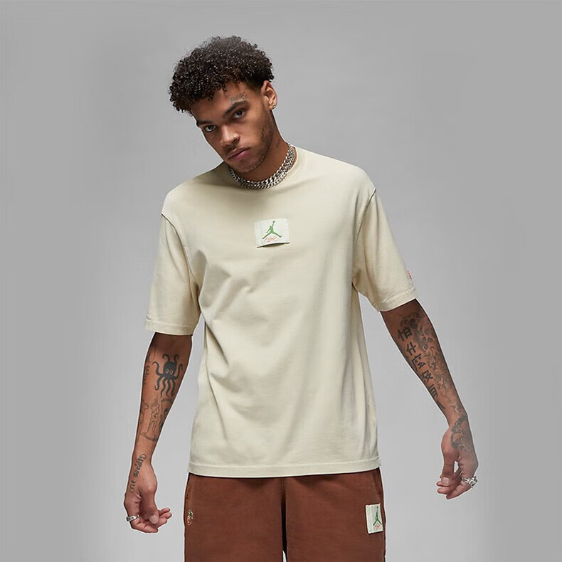 耐克(nike) air jordan x titan联名 男子短袖休闲t恤 dv7030-234 dv