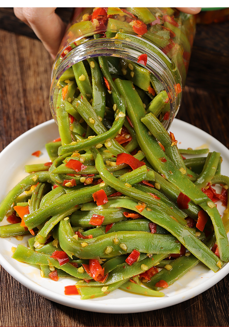 贡菜脆椒即食下饭菜湖南特产香辣外婆菜农家自制咸菜酱菜瓶装 脆爽